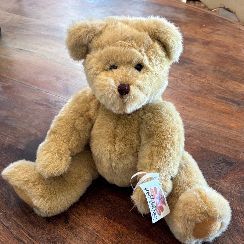 Plush Tan Teddy Bear with movable arms, neck and legs 🧸